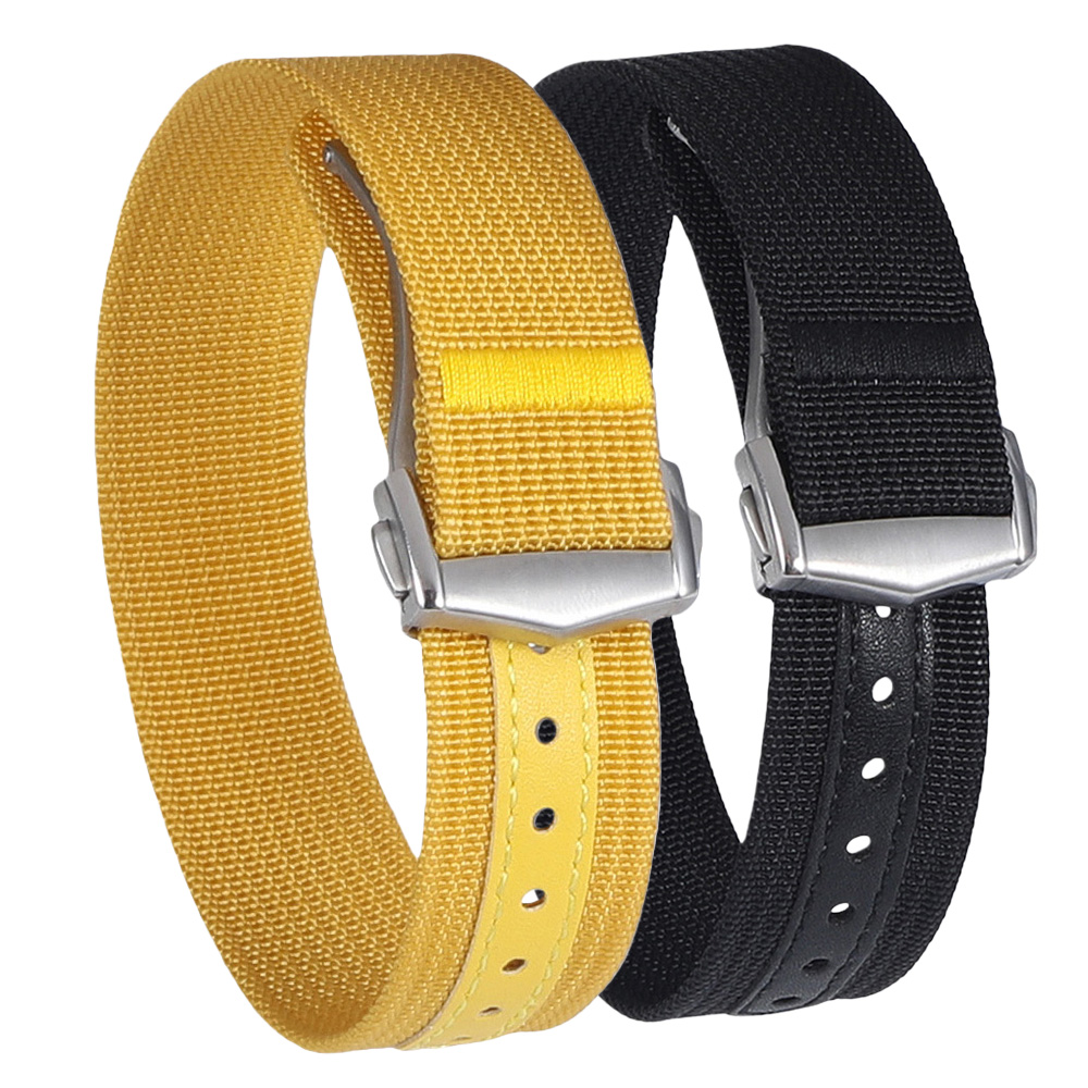 Nato Strap Nylon - Folding Buckle Nylon Watch Band Canvas