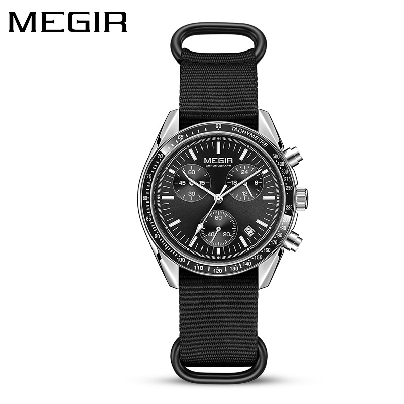 MEGIR 2247 New Luxury Men's Wa - огляд і ціна Canvas Strap Watch
