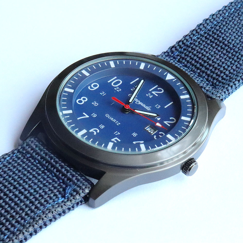 Luxury Men's Quartz Watch Spor - огляд і ціна Canvas Strap Watch