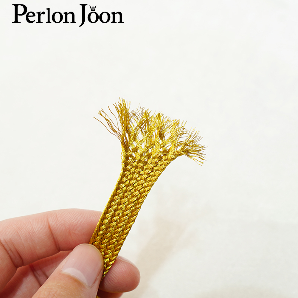 10 Yards Gold Thread Strap Web - огляд і ціна Perlon Strap Woven