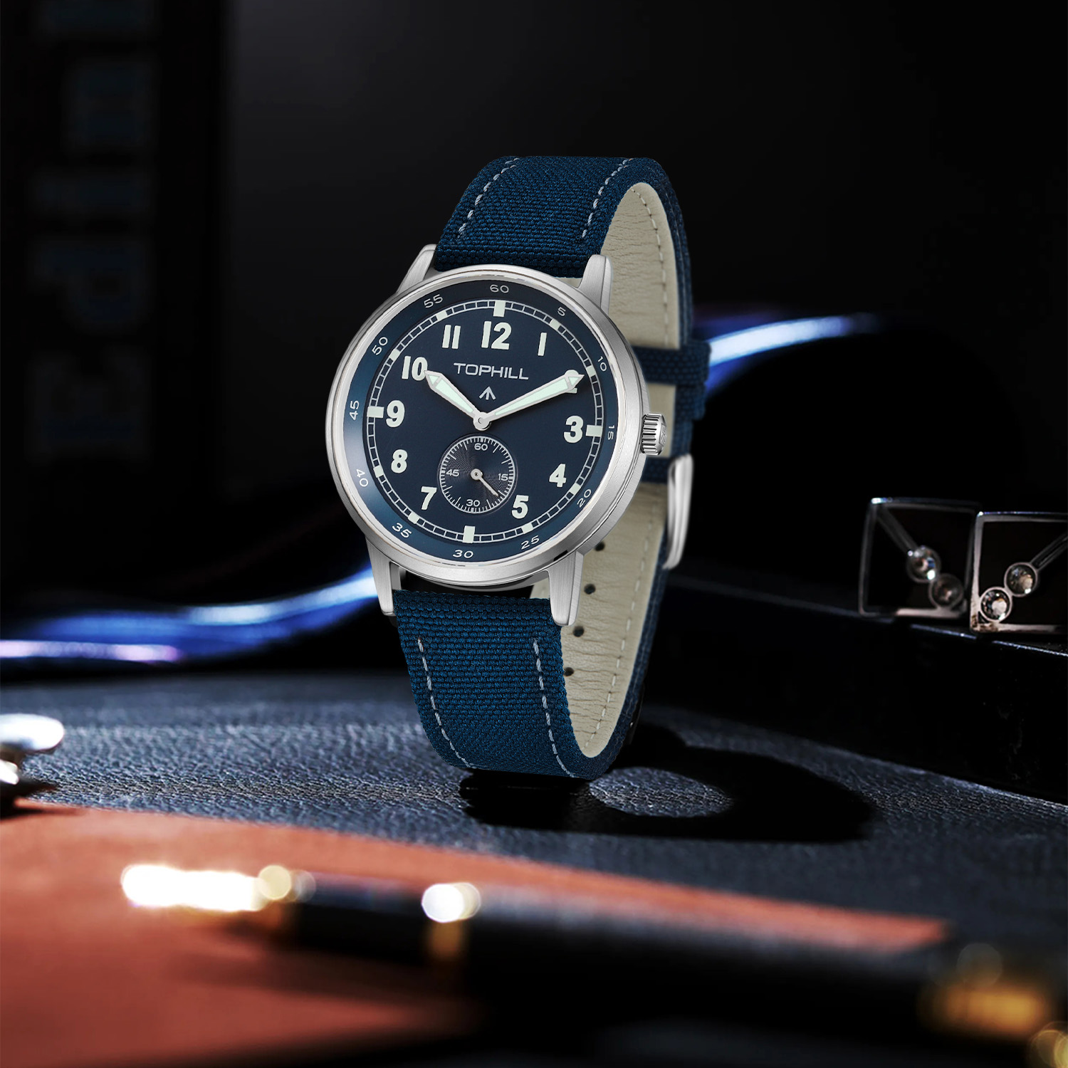 2025 New TOPHILL TW099G 40mm B - огляд і ціна Canvas Strap Watch