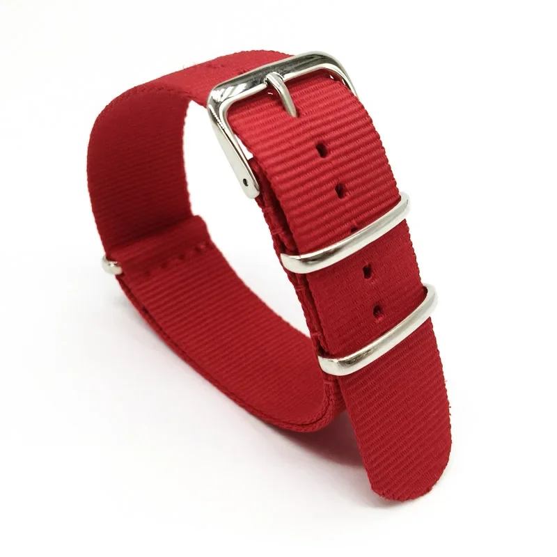 Red Nylon Strap Men&Women 18mm - огляд і ціна Nato Strap Nylon