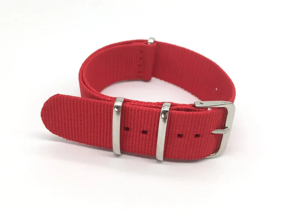 Red Nylon Strap Men&Women 18mm - огляд і ціна Nato Strap Nylon