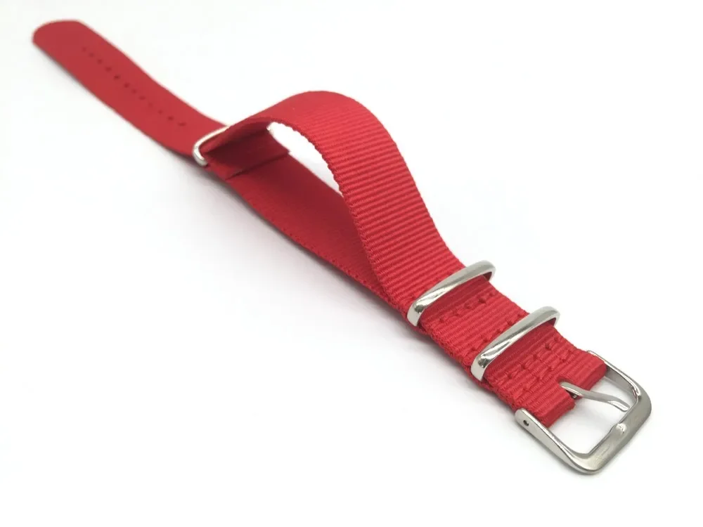 Red Nylon Strap Men&Women 18mm - огляд і ціна Nato Strap Nylon