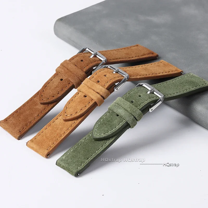 Suede Genuine Leather Watchban - огляд і ціна Suede Strap Watch