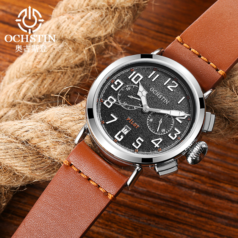 OCHSTIN Genuine Leather Strap  - огляд і ціна Leather Watch Band Men
